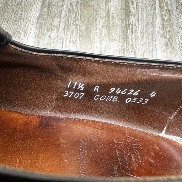 Allen Edmonds Arlington Mens Black Tassel Kilt Loafers Size 11.5 Shoes - Picture 11 of 11